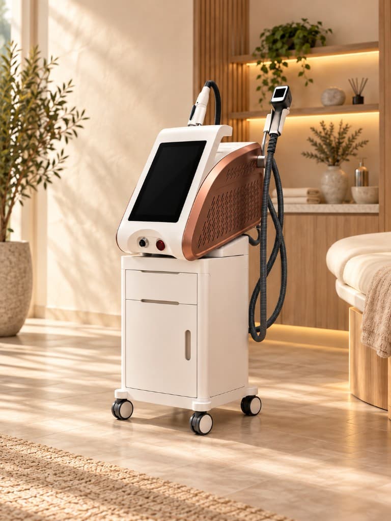 Aparelho 7EVEN da uniQue no Espaço NURE, plataforma Laser Díodo e Nd:YAG